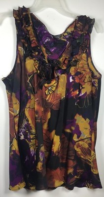 Spense Woman's XL Multicolor Sleeveless Blouse