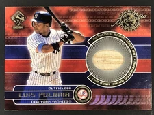 2001 Pacific Private Stock - Game-Used Gear Luis Polonia #123 (MEM)