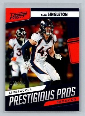 2024 Panini Prestige Prestigious Pros Xtra Points Blue Alex Singleton /249 *