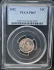 1952 Proof Roosevelt SILVER Dime PCGS PF67