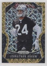 2019 Panini Prizm Rookies Lazer Prizm Johnathan Abram #319 wd9