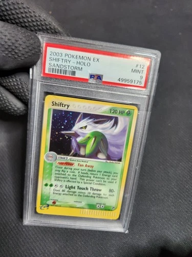 2003 Pokemon EX Sandstorm Shiftry eReader Holo #12 PSA 9 Graded Pokémon Card