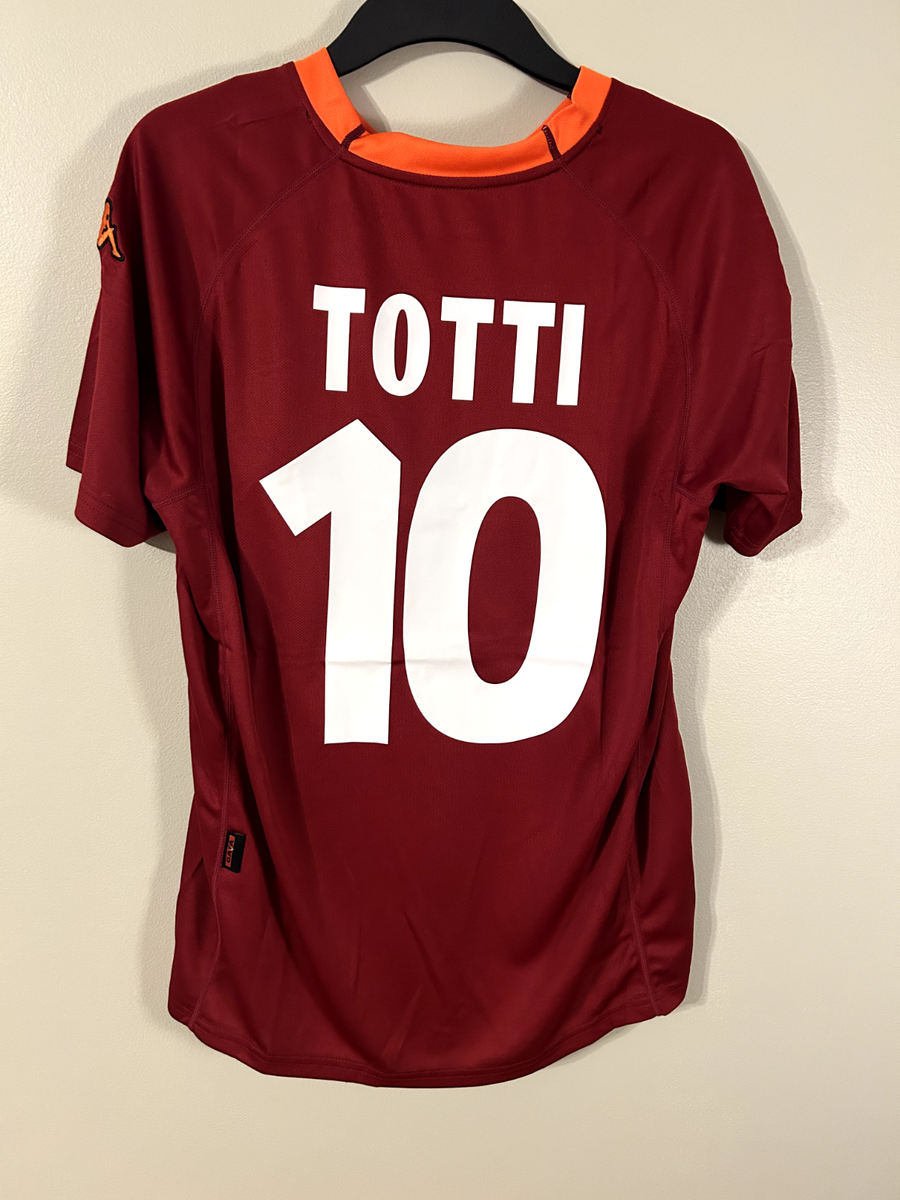 AS Roma Totti #10 VTG 2000/01 Kappa Home Jersey Football Soccer