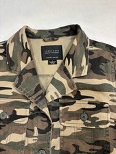 Sanctuary Women  s Camo Jacket Size Small Utility Military Pockets Button Up