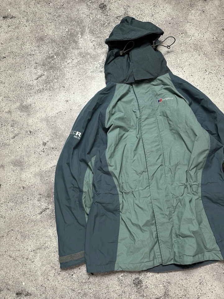 Berghaus Gore Tex XCR Full Zip Outdoor Turquoise Waterproof Jacket Womens Sz 12 - Image 3 of 4
