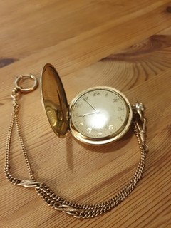 Antike vergoldete Taschenuhr Sprungdeckel ca.1935. Top Zustand