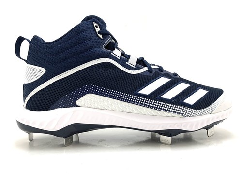 6 Bounce Mid Metal Baseball Cleats Navy 