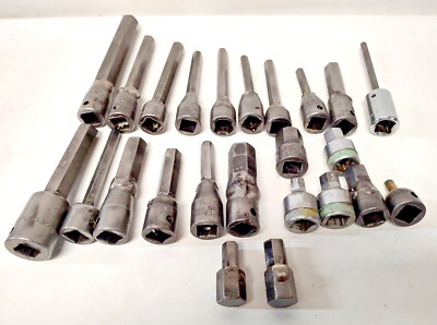 Lot of 24 HEAVY DUTY 1/2'' Drive Hex Allen Sockets Set Shop Made Welded Williams