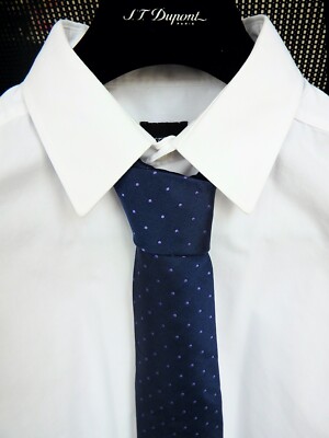 1.17 Cravate S.T. Dupont neuve soie Tie New silk the best gift style elegant 