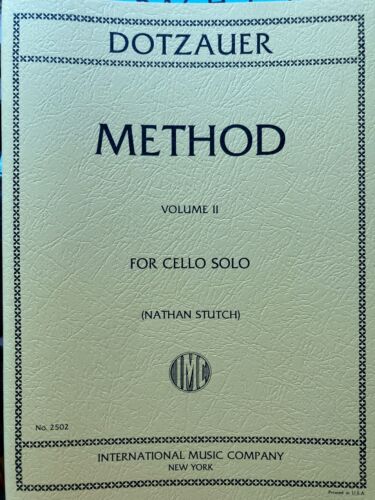 Dotzauer: Método del violonchelo, Vol. 2/Stutch-Intl (IMC # 2502) - Imagen 1 de 1