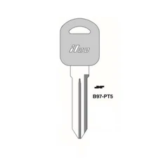 ILCO Uncut Blank Chipped Transponder Key Replacement for GM Circle + B114R-PT