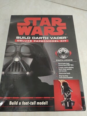 Disney Lucasfilm Star Wars Build Darth Vader Deluxe Paper Model Kit Pre-owned