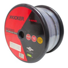 16AWG Silver Tinned Oxygen Free Copper Speaker Wire Frost Blue/Clear Lot Kicker