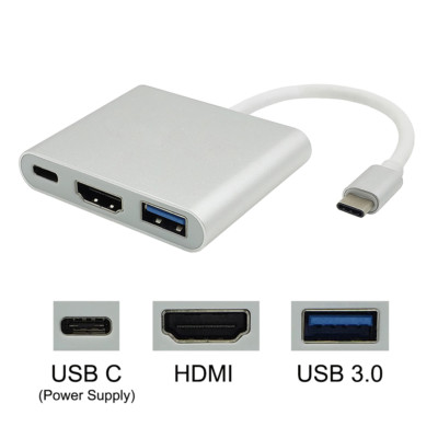 Type C to HDMI TV USB Adapter Converter For Macbook Google Chromebook  Pixel