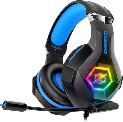 Ozeino Gaming Headset für PS4 PS5 PC,PS4 Kopfhörer mit Mikrofon 3D Surround