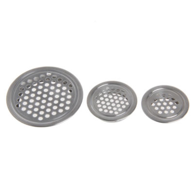 Stainless Steel Round Air Vent Grille Wardrobe Cabinet Metal
