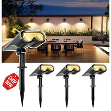 4Pcs Solar Powered Garden Spotlight IP67 Waterproof for Garden Patio Lamp 3 mode