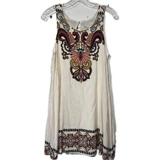 Taylor & Sage Paisley Print Dress Sleeveless Casual Boho Mini M