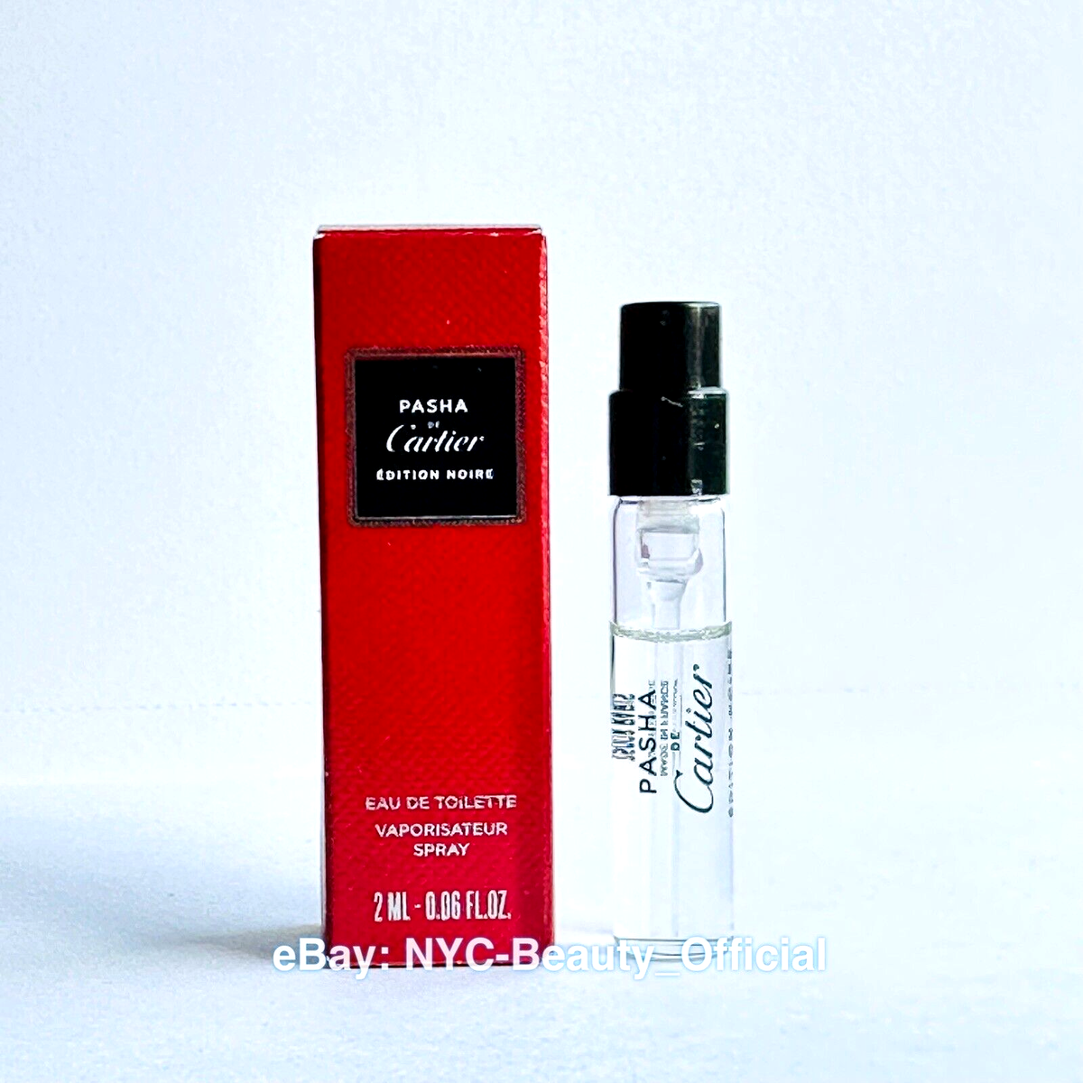 x Pasha de Cartier Edition Noir EDT Eau de Toilette Spray Sample