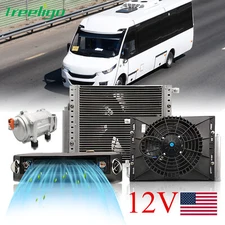12V Underdash Air Conditioner Only Cool Universal Electric AC Unit for Car Van