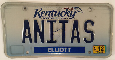 Vanity ANITA S license plate Anna Ann Anne Annie Elliott Nita Ana Annita Annetta