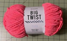 Big Twist POSH Chenille Yarn STRAWBERRY GLOW 1 Skein