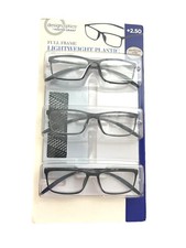 Design Optics Women's Reading Glasses LO0820 1994A-C 3 Pack 
