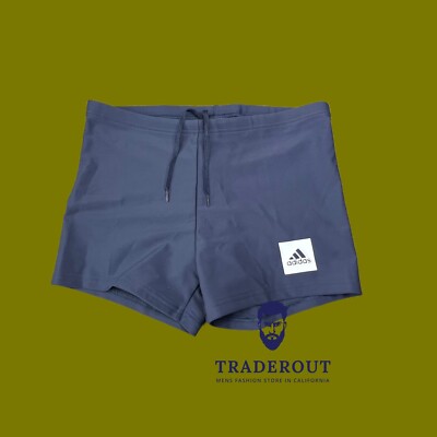 adidas men Grey Swim Boxer Trunk swimwear Size 30 32