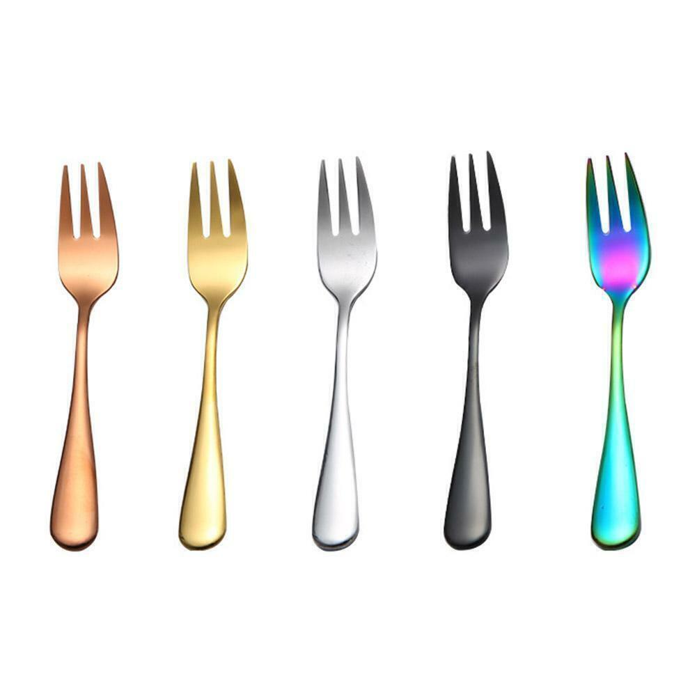 Cake Fruit Fork Kids Colourful Cutlery Cute Novelty Forks Tools Kitchen