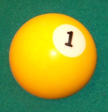 APA 8 ball pocket marker 1 ball - lucky number, team number