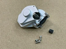 Aluminum Transmission Gearbox With HD Steel Gear Axial SCX24 Silver 