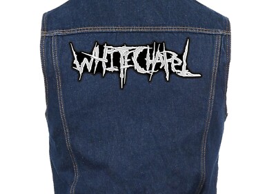 Whitechapel embroidered BACK patch. Sew On patch. Deathcore.