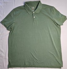 Mens St. John's Bay Comfort Flex Short Sleeve Green Polo Shirt Size XL - NICE