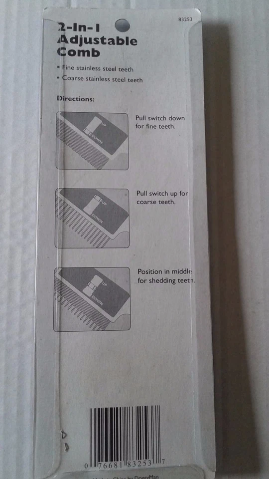 Millers Forge PEINE DEMATTING AJUSTABLE "o" REGULAR perro/gato PEINE Foto 2 de 2