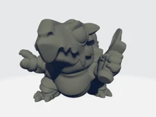 Capsule Chibi - Snapping Tortle W/Sword