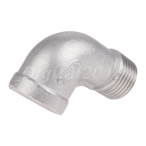 304 Stainless Steel 1/2" Female x Male street Elbow Pipe Fitting Threaded Fits - Picture 4 of 10