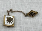 Original Vintage WW2 Eagle W/ Chain USA Lapel Pin WWII Military Militaria