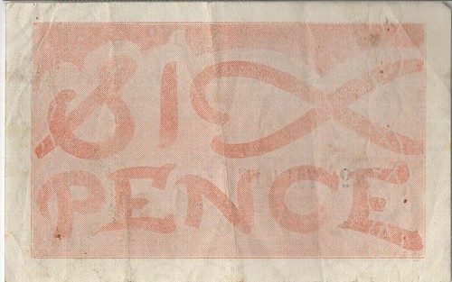 BILLETE DE JERSEY 6 P1 1941 GVF - Imagen 2 de 2