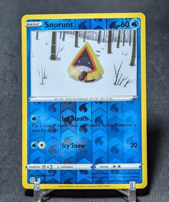 Snorunt Common Reverse Holo Water 2022 Brilliant Stars Pokemon TCG Card 034/172