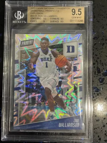 2019 ZION WILLIAMSON Panini National Conv. Explosion KaBoom RC #/40 🔥 BGS 9.5