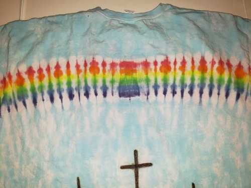 KIDS Handmade Tie Dye shirt CHRISTIAN - ANGEL or CROSS / 3 CROSSES - Picture 24 of 33