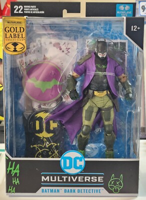 McFarlane Toys DC Multiverse Figur – Dark Detective (Jokerized), 18 Cm, 22 Gelenke, Mit Base & Sammelkarte