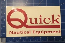 Quick Nautical Equipment Rare Big Vinyl Glossy Sticker Dive Diver Marine Diving