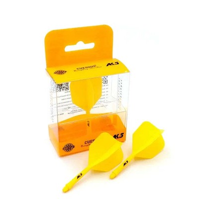 CUESOUL ROST AK5 Integrated Dart Shaft & Flight - Big Wing Shape Medium - Yellow