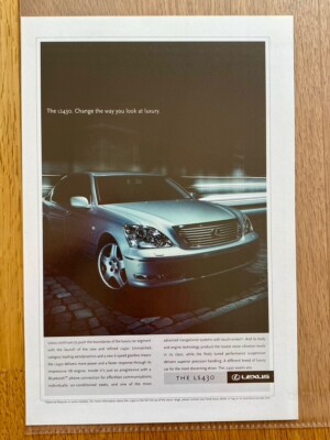 Lexus LS430 LS 430 Original 2003 Vintage Print Ad Werbeanzeige Werbung