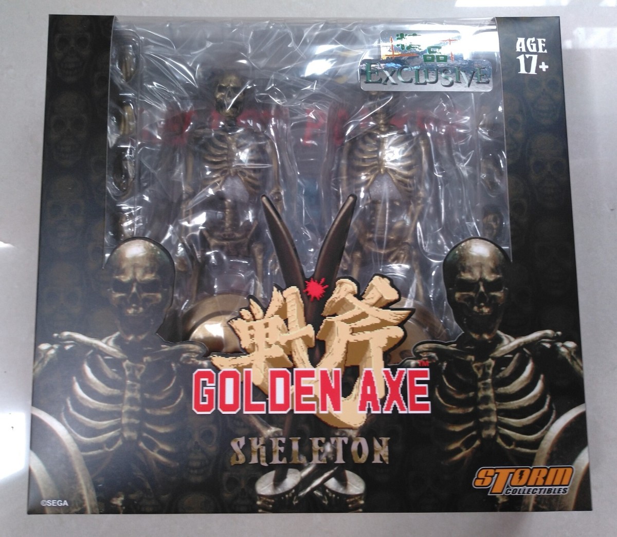 Storm Collectibles Toy Action Figure Golden Axe Skeleton set Gold