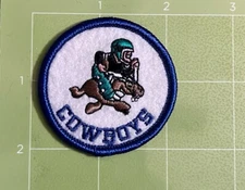 RARE DALLAS COWBOYS NFL FOOTBALL VINTAGE PATCH 2.25”