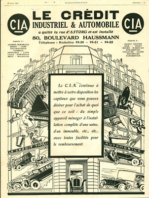 Publicité ancienne automobile Unic issue de magazine 1933