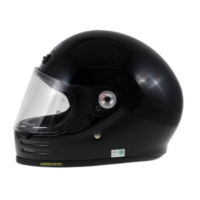 Shoei Glamster Black Neo Classic Retro Full Face Helmet Size S M L
