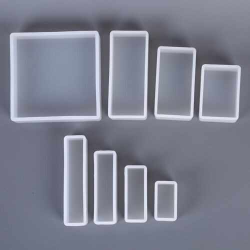 Silicone Mold DIY Making Square Rectangle Exopy Resin Crafts Jewelry Decorati'ID - Picture 1 of 13